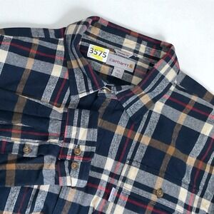 NEW CARHARTT Men's Original Fit  Plaid Flannel Heavyweight Shirt Size 2XL